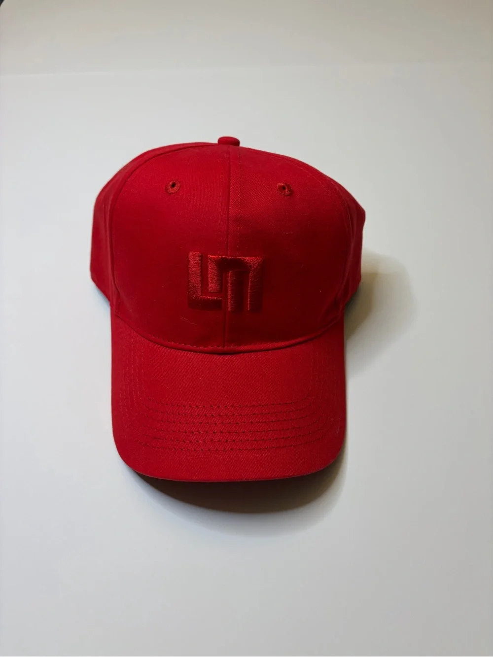 Loudmouth Red Embroidered Logo Golf Cap OSFA